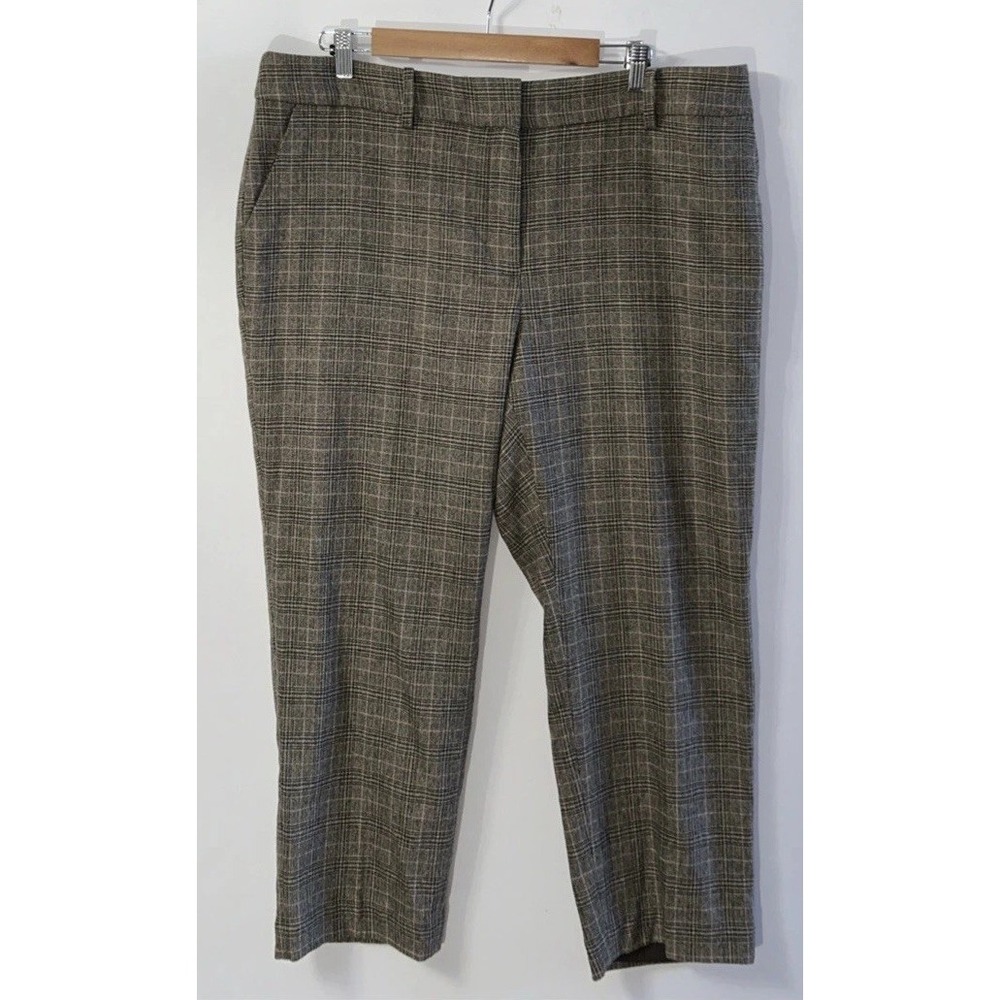 NWT Talbots Women's Luxe Wool Slim Ankle Pant Trousers Plus‎ Size 16 Petite 16WP